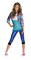 The Costume Center Blue and White Shake It Up Rocky Girl Child Halloween Costume - Large